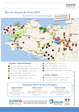 Animation DEPHY ferme en Bretagne Allez &agrave; la