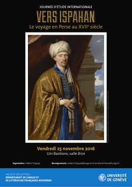 Le voyage en Perse au XVIIe siècle