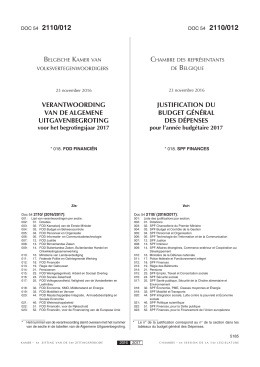 justification du budget g&eacute;n&eacute;ral des d&eacute;penses