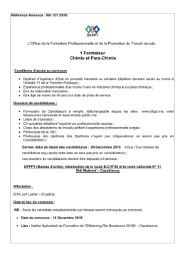 1 Formateur Chimie et Para