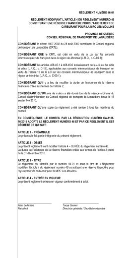 MRC Les Moulins - Conseil r&eacute;gional de transport de Lanaudi&egrave;re