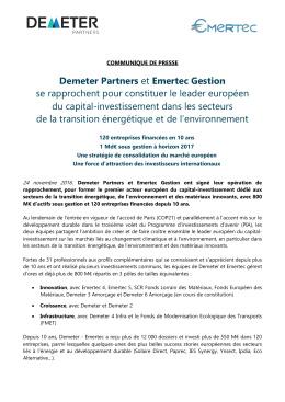 d`info - Demeter Partners