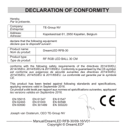 declaration of conformity - Dream-LED