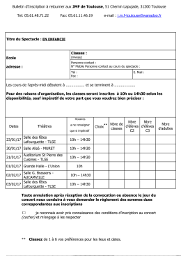 fiche d`inscription