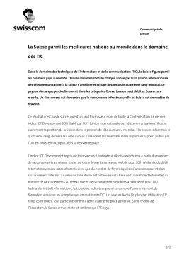 Communiqué de presse