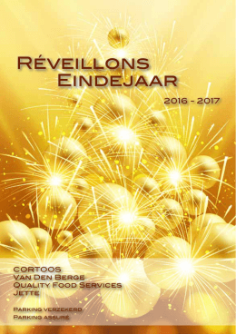 Folder Eindejaar - Réveillon 2016-2017