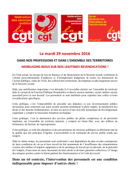 appel-du-29-novembre-cgt - Syndicat CGT de l`UGECAM ILE DE