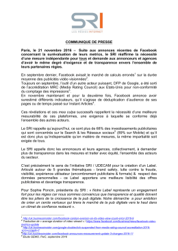 Télécharger le communiqué de presse