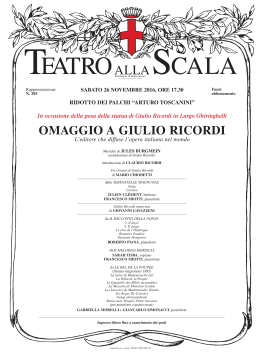 omaggio a giulio ricordi