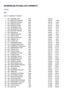 saariselkä fis kisa 2016 sprintti