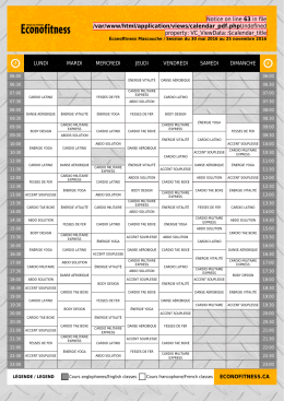 Télécharger cet horaire