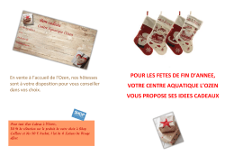 pour les fetes de fin d`annee, votre centre aquatique l`ozen vous