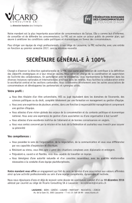 secrétaire général-e à 100%