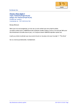 Forum: Hors Sujet - The Blender Clan