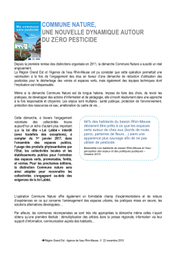 commune nature, une nouvelle dynamique autour du z&eacute;ro pesticide
