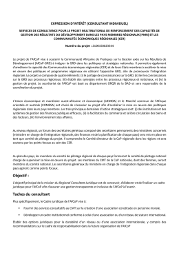 L`initiative pour les résultats en l`Afrique : AfriK4R