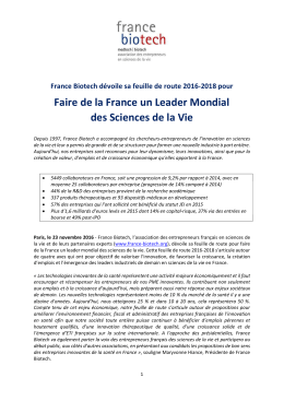 Faire de la France un Leader Mondial des