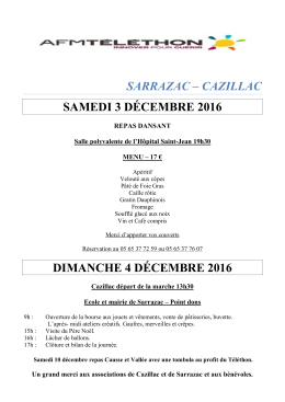 D&eacute;couvrez le programme du T&eacute;l&eacute;thon