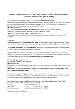 superieures d`architecture - (dap jaune)