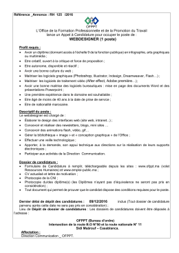 WEBDESIGNER (1 poste)