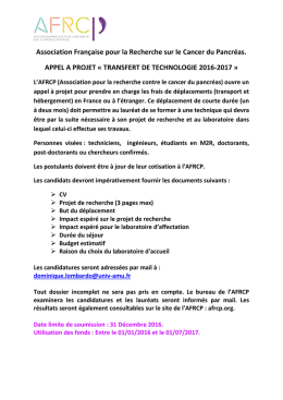 TRANSFERT DE TECHNOLOGIE 2016-2017