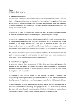 Allégorie de la caverne