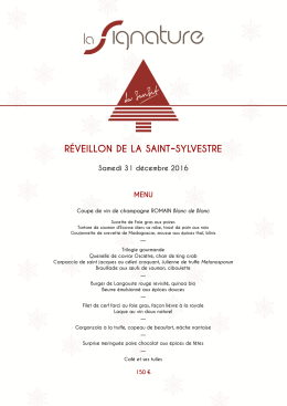 VOIR notre REVEILLON de la SAINT