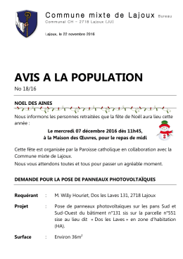 avis a la population