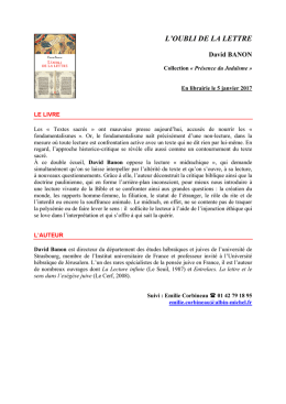 l`oubli de la lettre