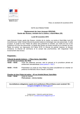 D&eacute;placement de Jean-Jacques URVOAS, Garde