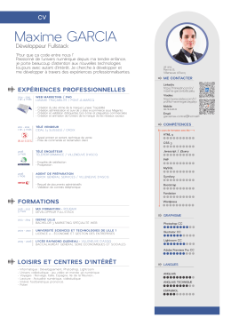 CV GARCIA MAXIME