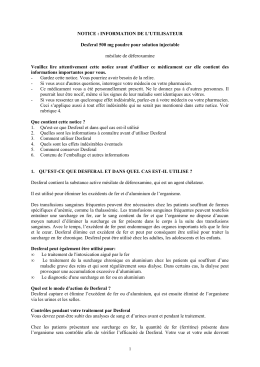 NOTICE : INFORMATION DE L`UTILISATEUR Desferal 500 mg