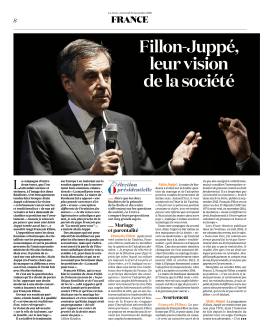Fillon-Juppé, leur vision de la société