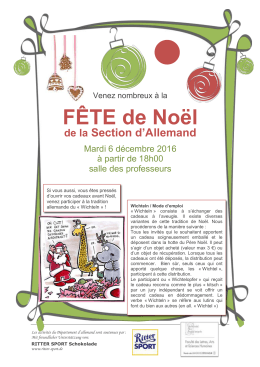 Affiche Noël dept allemand