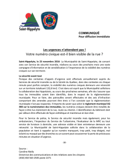 Votre numéro civique est-il bien visible de la rue