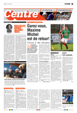 Garez-vous, Maxime Michel est de retour!