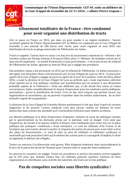 Glissement totalitaire de la France