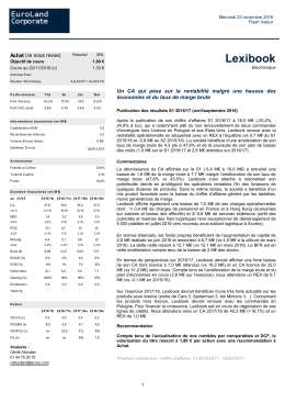 Lexibook 23 11 2016 - EuroLand Corporate