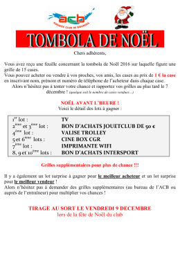 Tombola - ACBourges