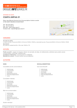 csapa anpaa 01 - Drogues Info Service