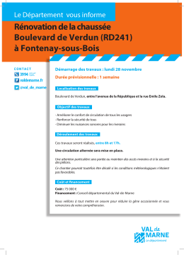 Lettre Info Travaux aux riverains - Fontenay - Bld de - Val-de