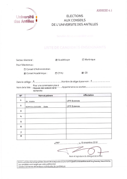 Liste Pour une commission plus à l`écoute des acteurs