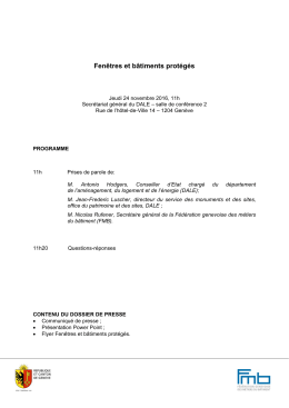 Fen&ecirc;tres et b&acirc;timents prot&eacute;g&eacute;s