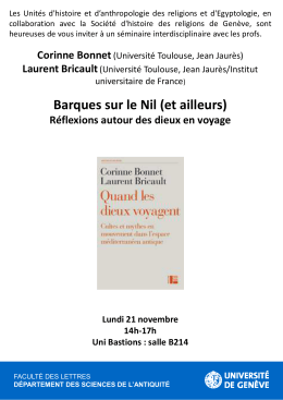 Barques sur le Nil (et ailleurs)