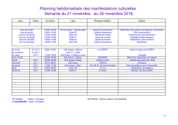 planning hebdomadaire - Université Paris 2 Panthéon
