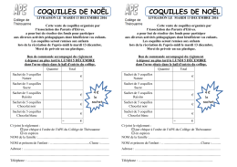 COQUILLES DE NO&Euml;L COQUILLES DE NO&Euml;L