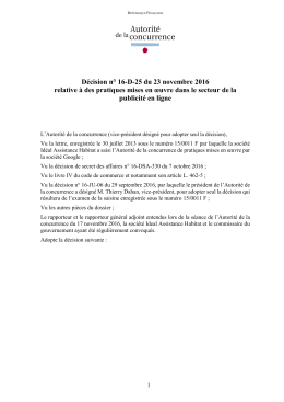le texte intégral de la décision