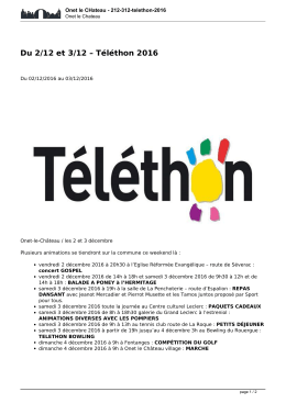 Export de la page