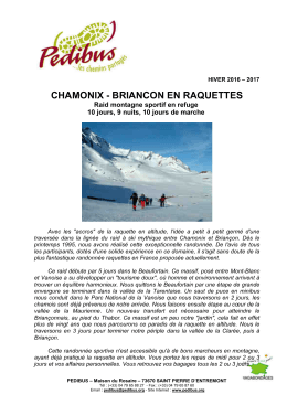 chamonix - briancon en raquettes