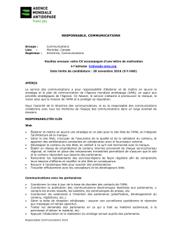 responsable, communications